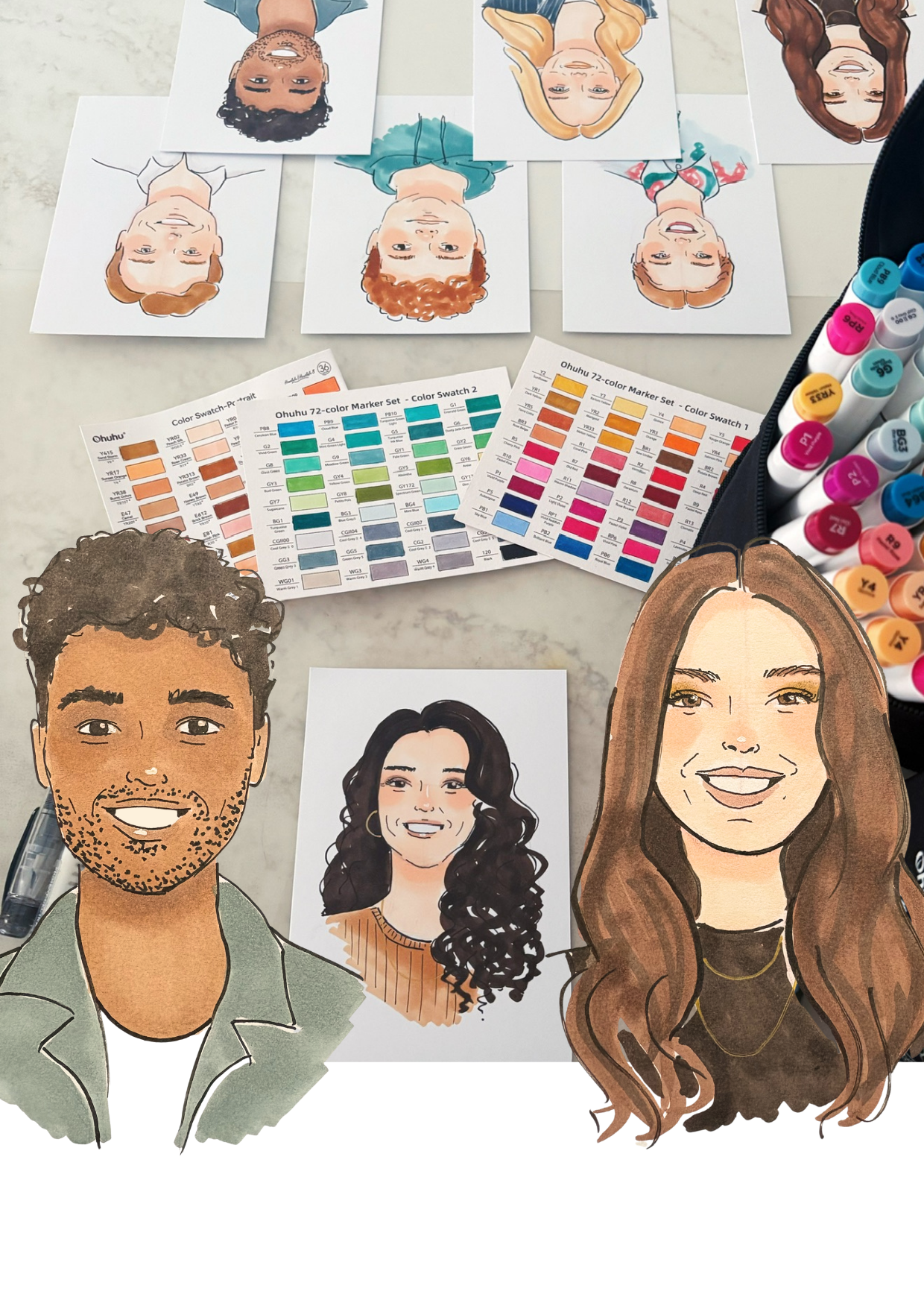 live illustrator bruiloft