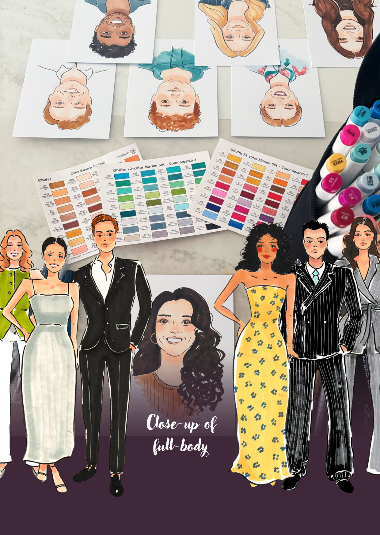 live illustrator bruiloft